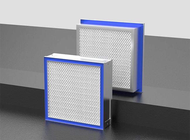 Liquid tank without partition board high efficiency filter