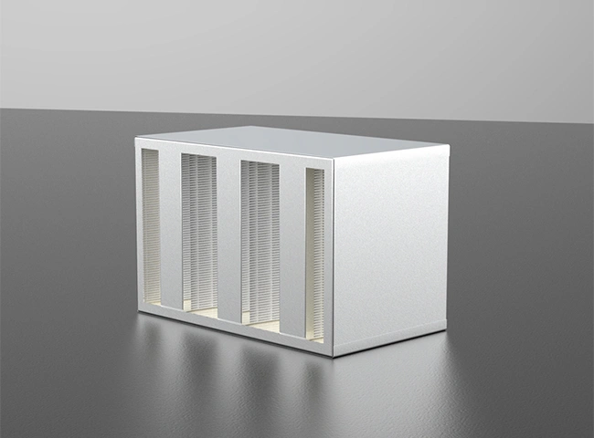 High-efficiency pleated filter