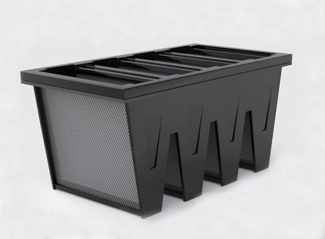 V-type activated carbon filter (carbon cloth sandwiched)